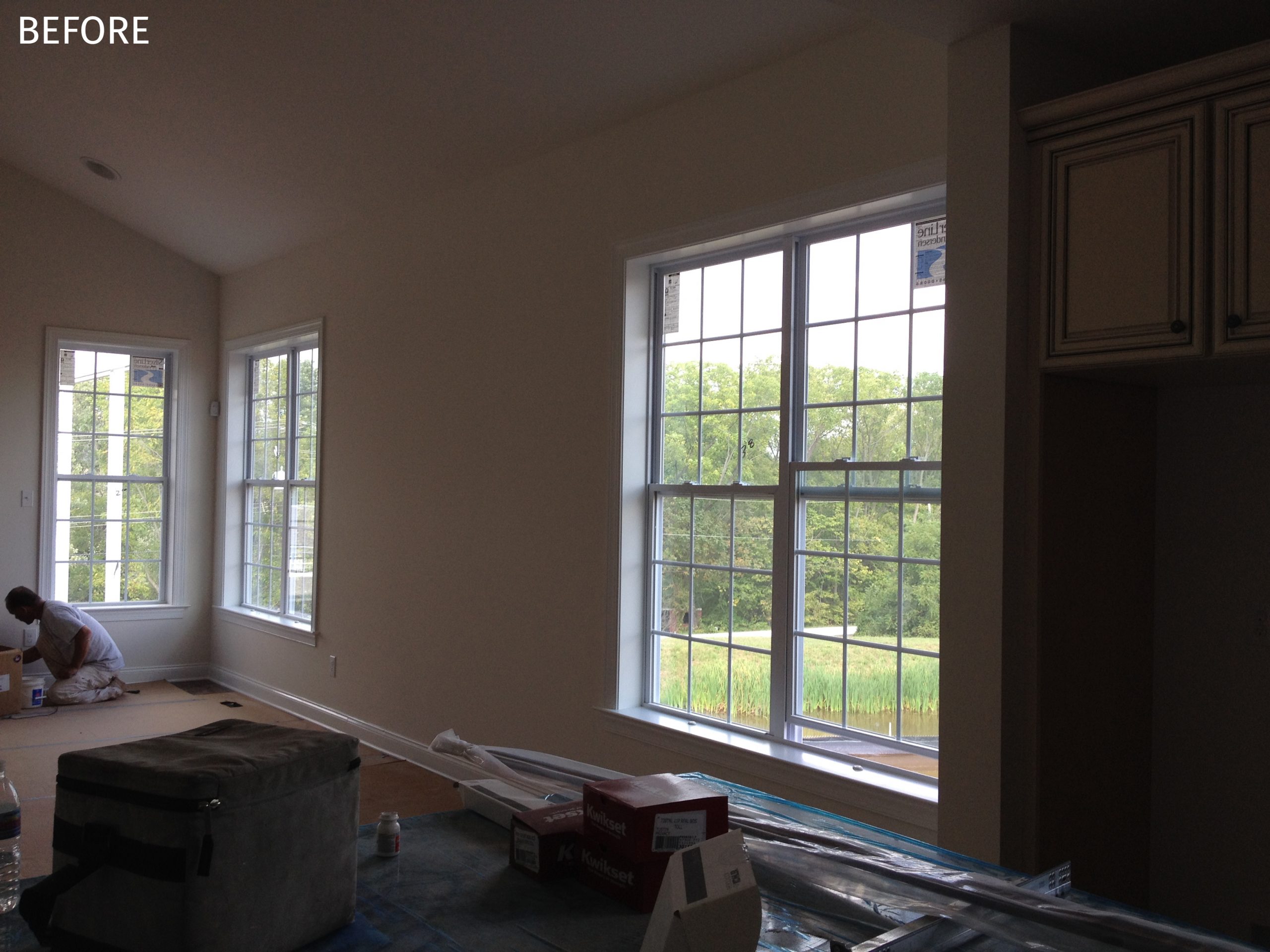 Before Photo of Family Room in Collegeville, Pennsylvania