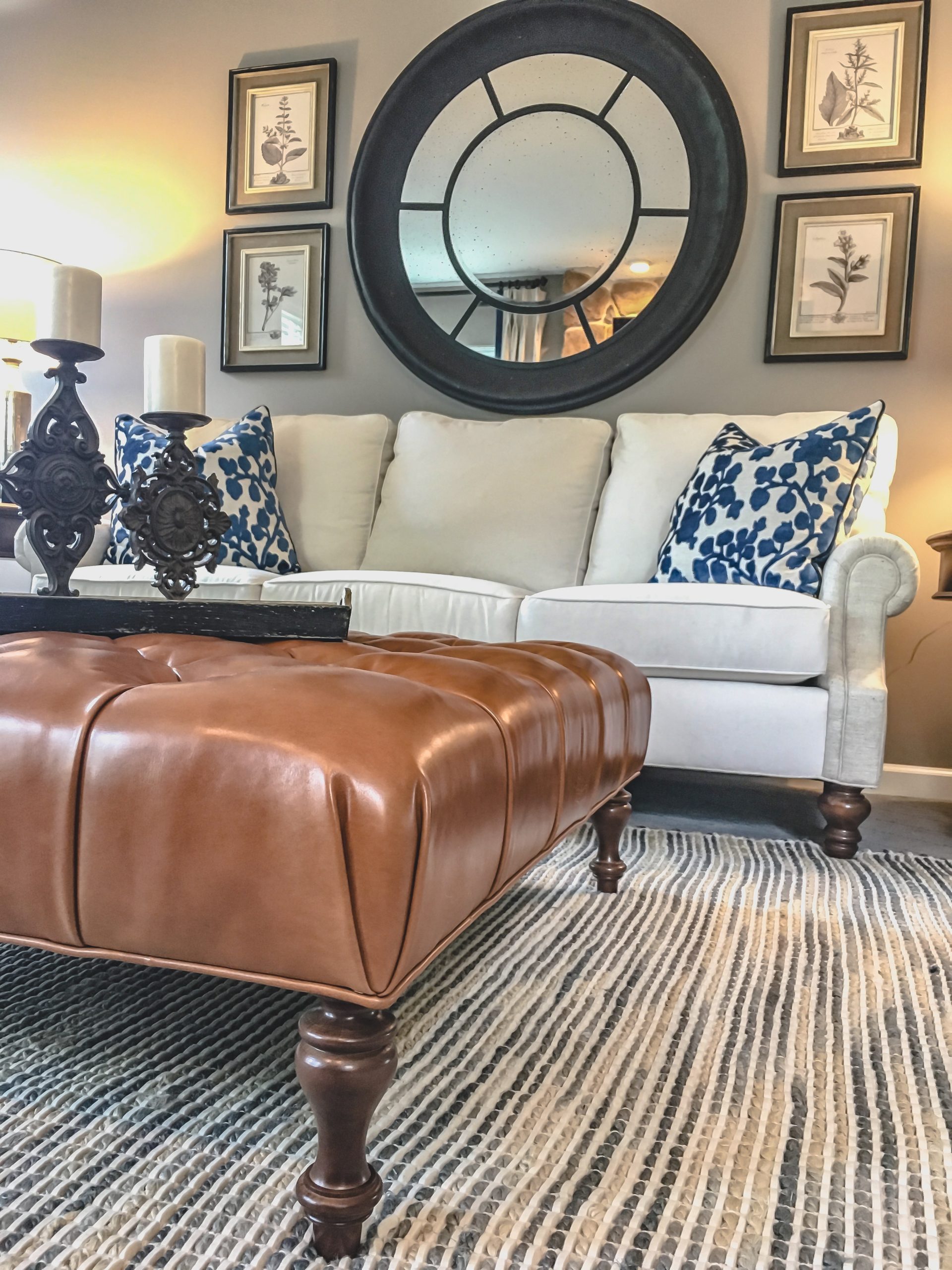 Leather Ottoman and Sofa from GailGray Home