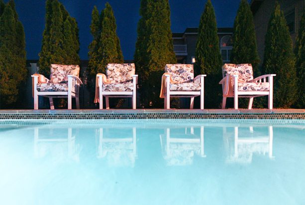 Dune Drive Poolside Sitting Area designed by GailGray Home