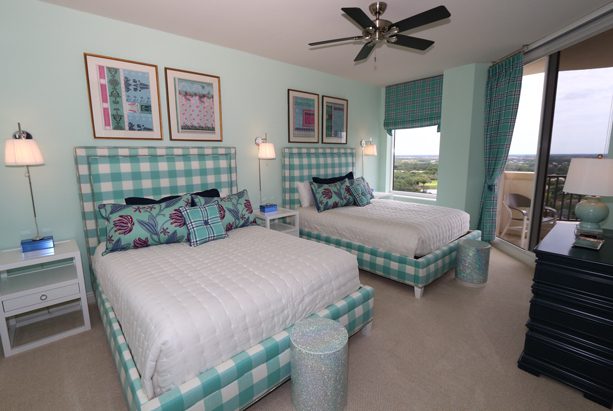 Florida Residence Guest Bedroom with Furnishings from GailGray Home