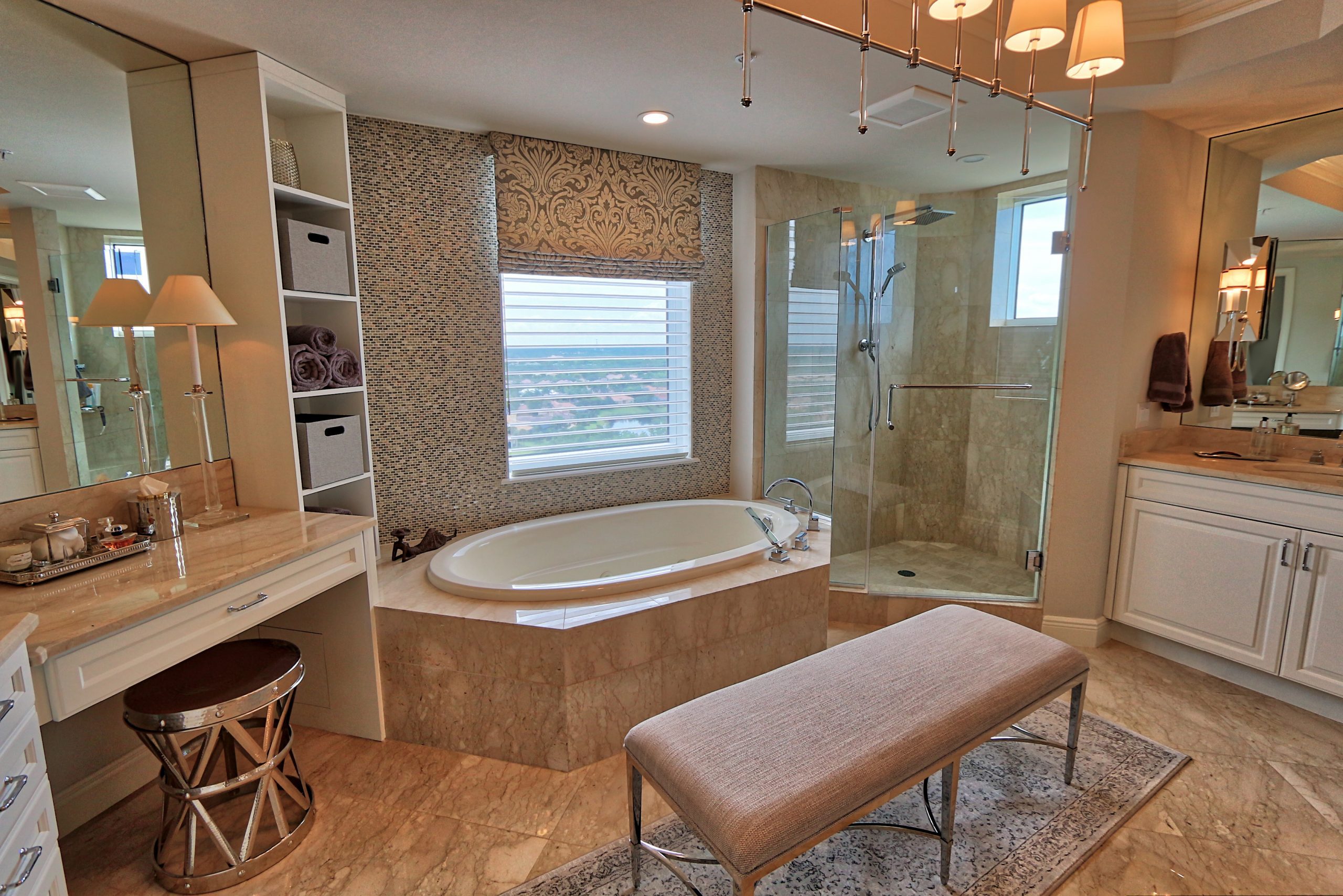 Florida Residence Master Bathroom Designed by GailGray Home