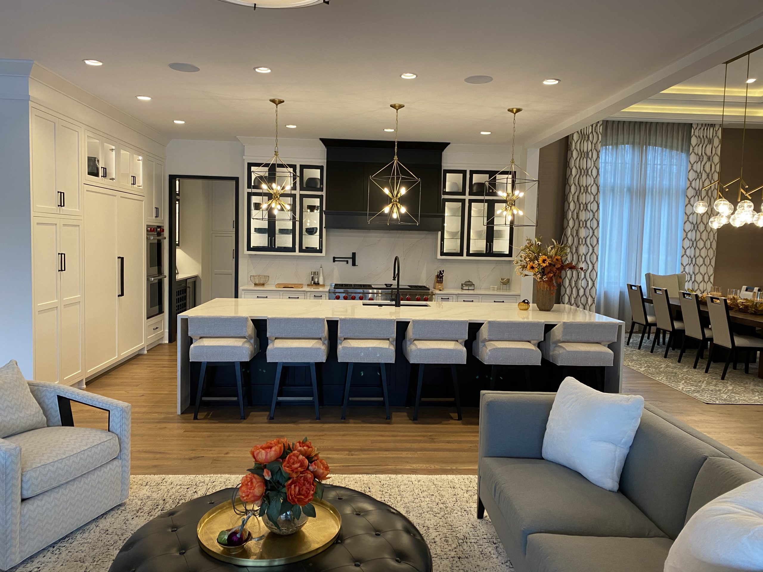 Saucon House Open Concept Kitchen-Living Room Interior Design