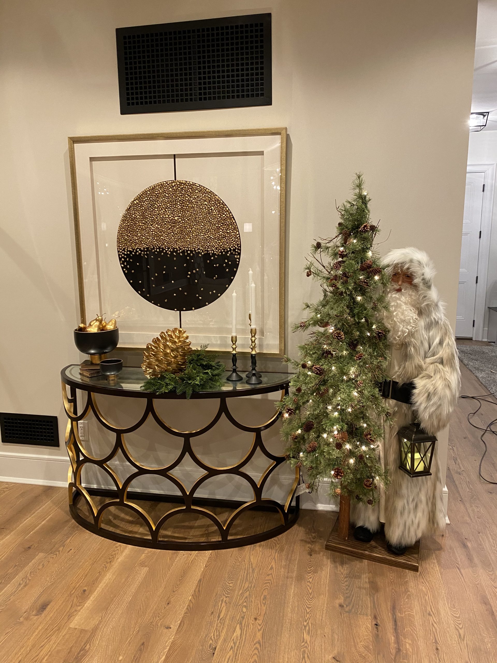 Entryway Interior Design Holiday Decorating by GailGray Home