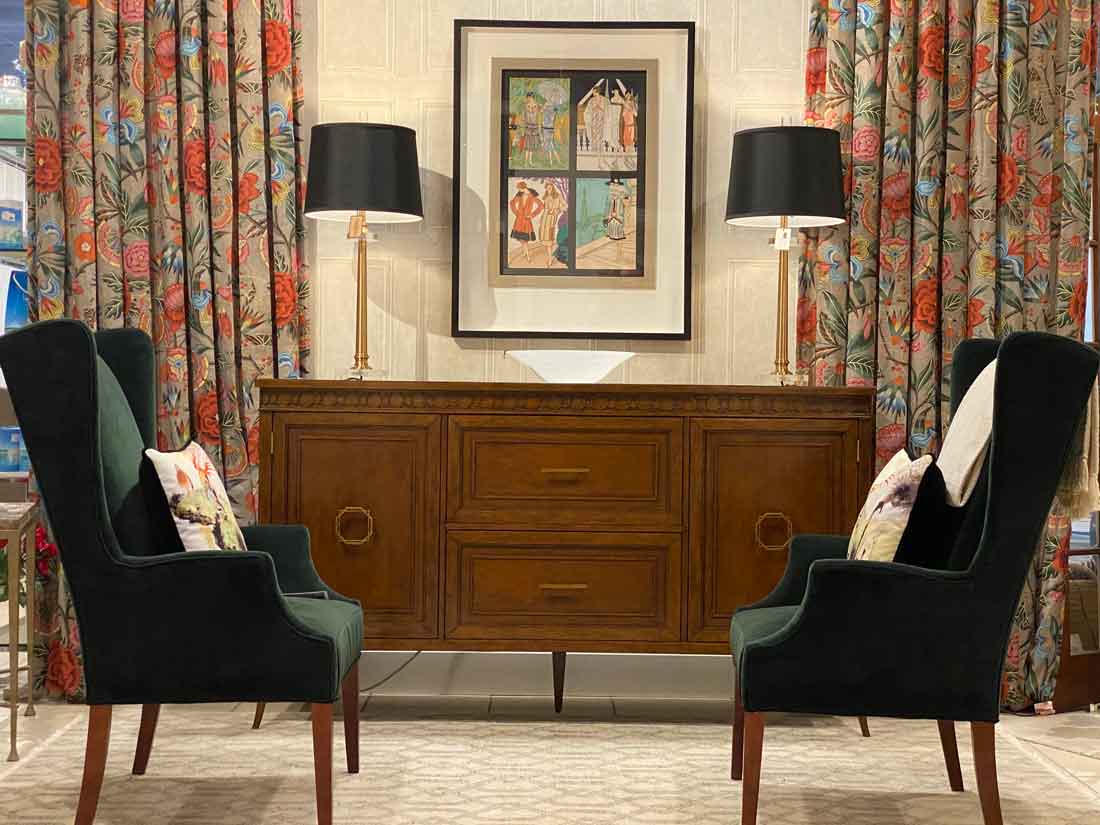 High-back Upholstered Furniture Pieces Emerald Green High-back Upholstered Chairs